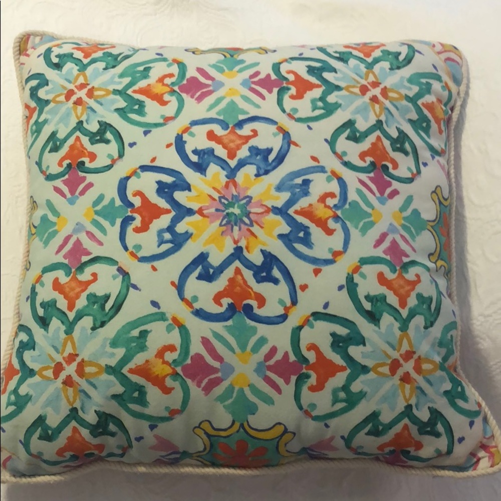Colorful throw pillow